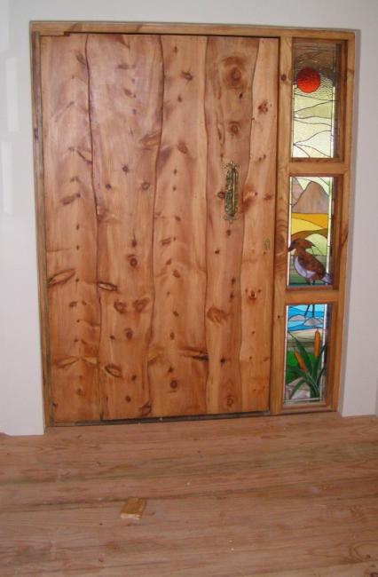 Stone Pine Rustic Panelled Pivot Door.JPG