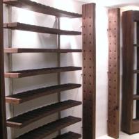 Stain Oak Wineracks.JPG